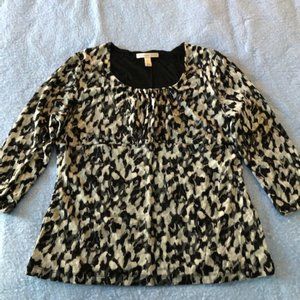 Black & gray blouse - (size PM)